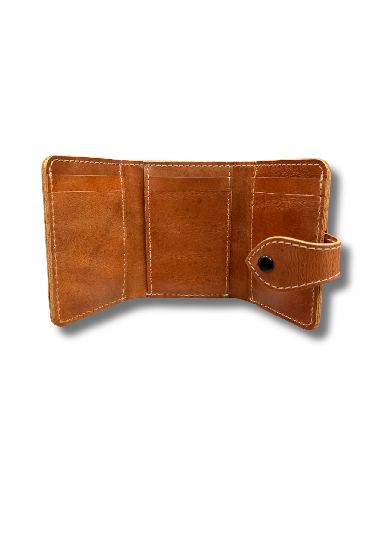 Mens Tan Tri-Fold Wallet - Image 2