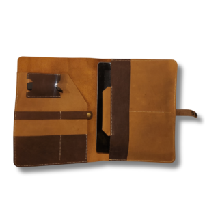 Ipad flip cover with accessories slots